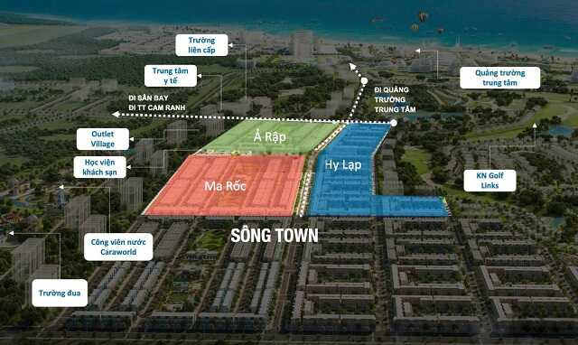 Sông Town Caraworld Cam Ranh đã hoàn thiện cơ sở hạ tầng